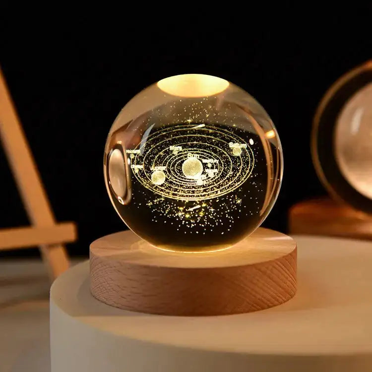 3D Crystal Ball Solar System