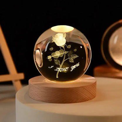 3D Crystal Ball Solar System